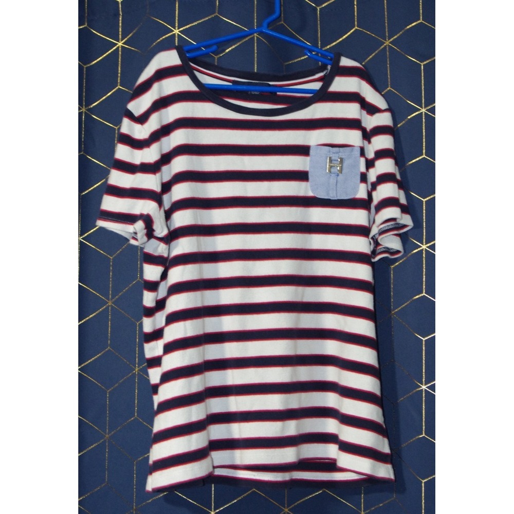 Vintage 90s Y2K Tommy Hilfiger Ladies Striped Shirt L VGUC‎